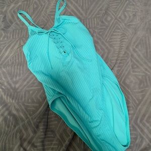 One piece teal bathing suit in size XL
